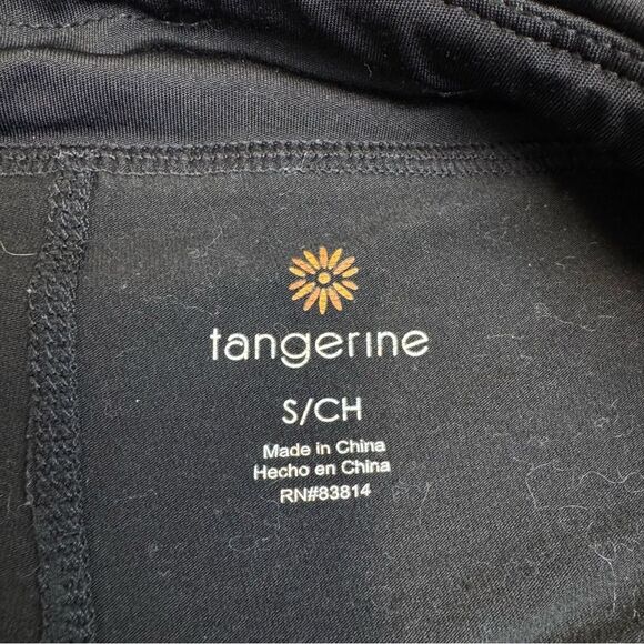 Tangerine Women's Black Athletic Mini Skirt S SM Small Zipper Pocket Mid Rise - Picture 6 of 12